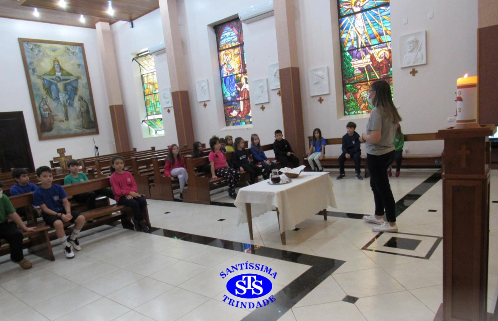 Celebrações com as turmas do 1º ano 4, 5º ano 1, 3º ano 2 e 5º ano 2
